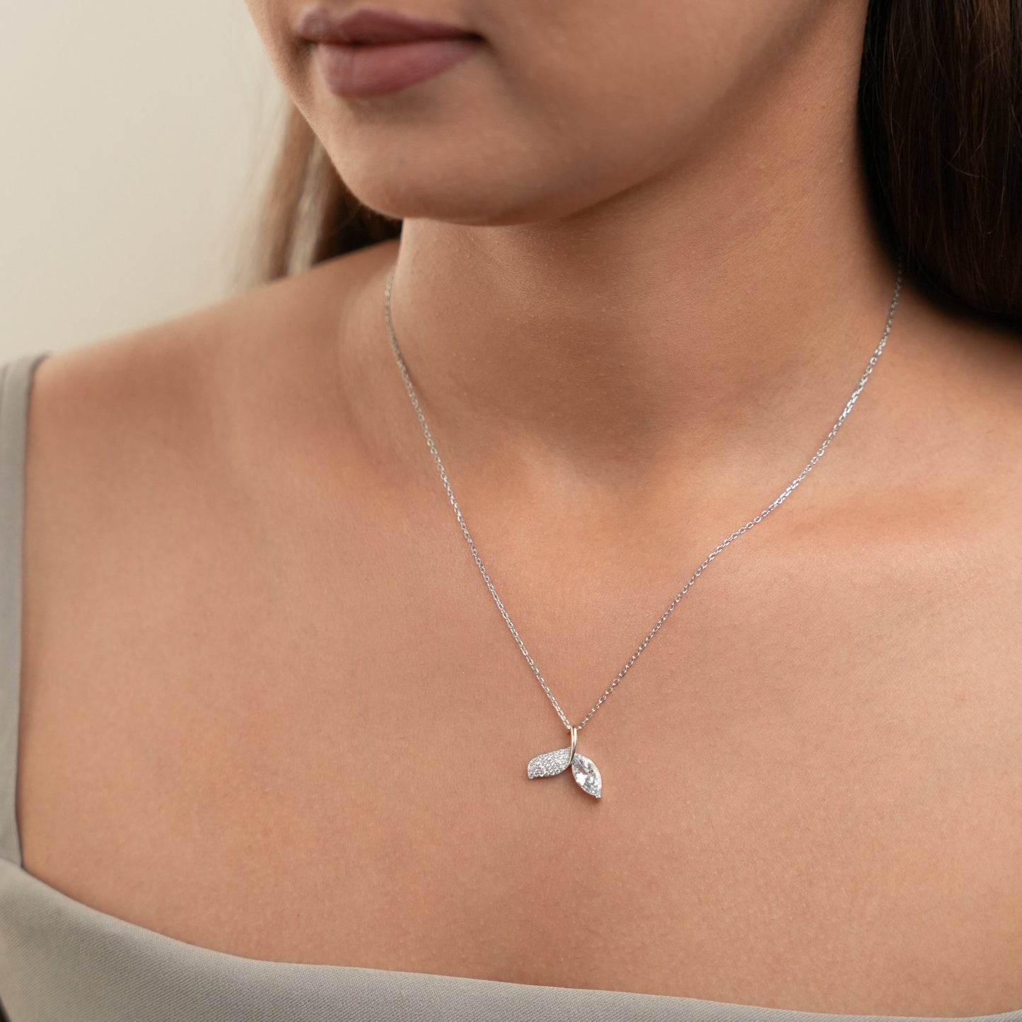 Ganges - Mermaid Silver Pendant with Chain