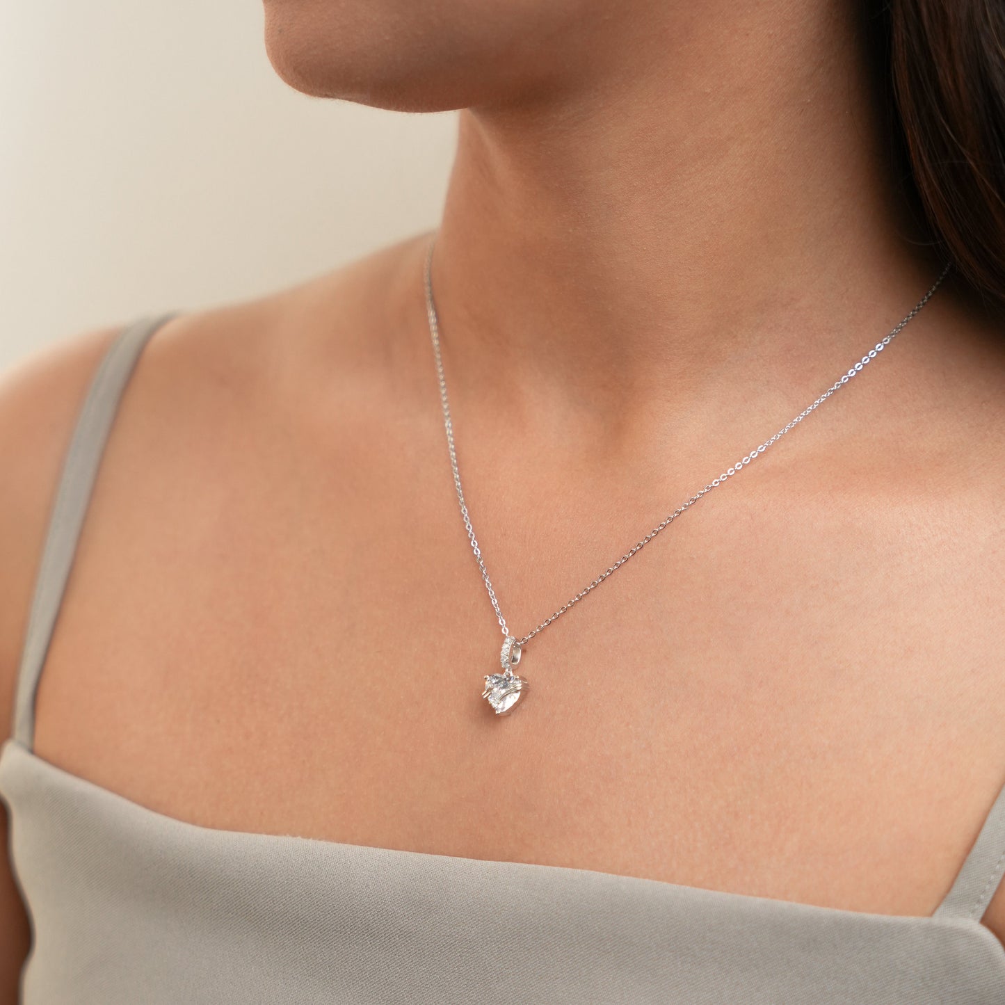 I Heart You - Silver Pendant and Chain