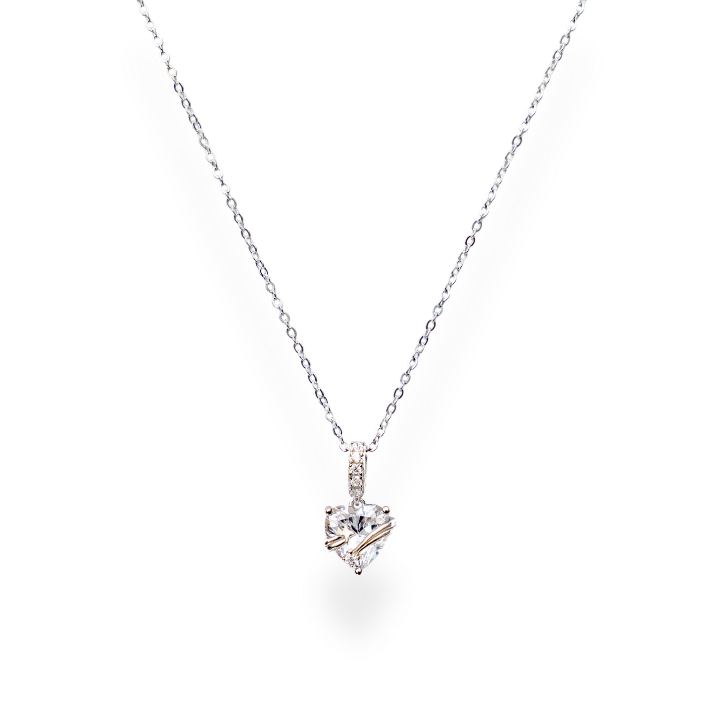 I Heart You - Silver Pendant and Chain