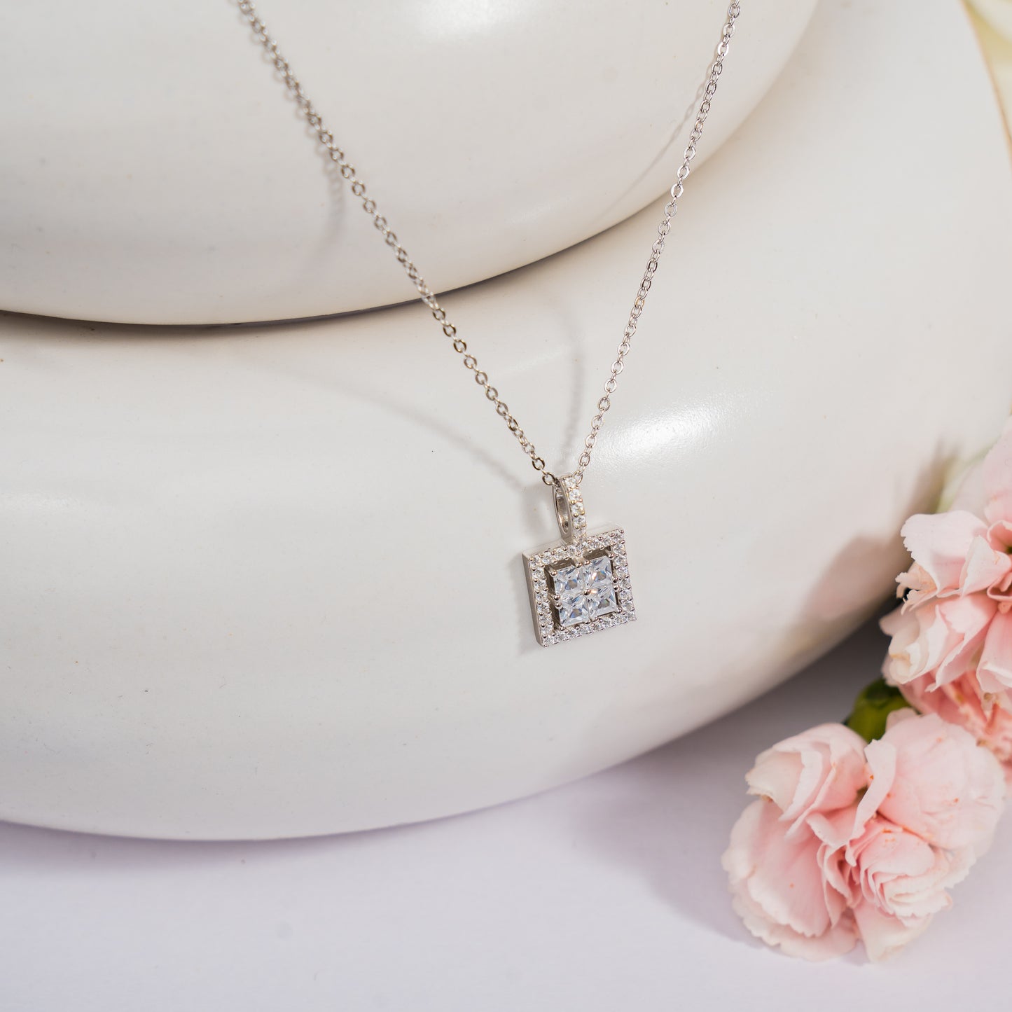 Hestia - Silver Pendant with Chain