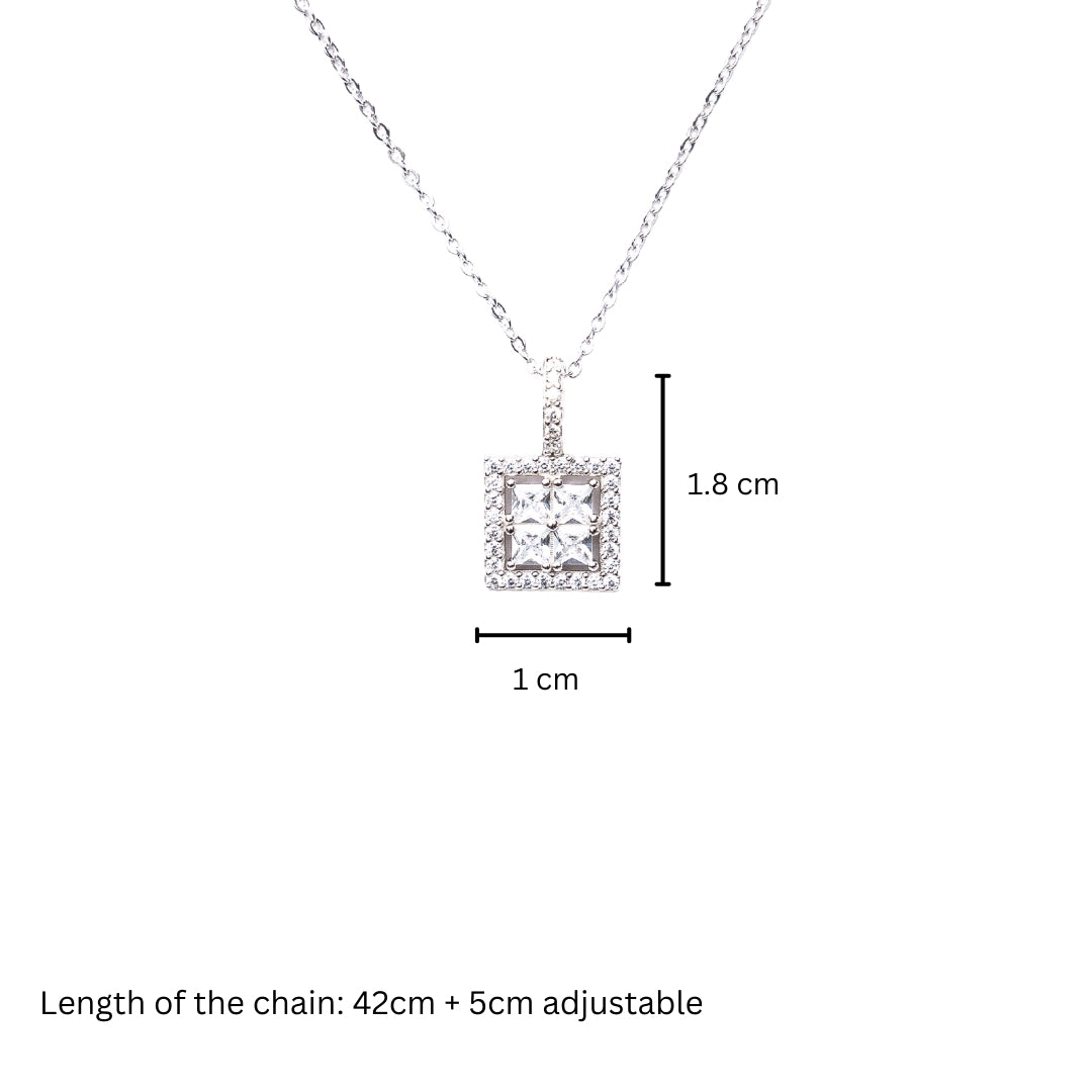 Hestia - Silver Pendant with Chain