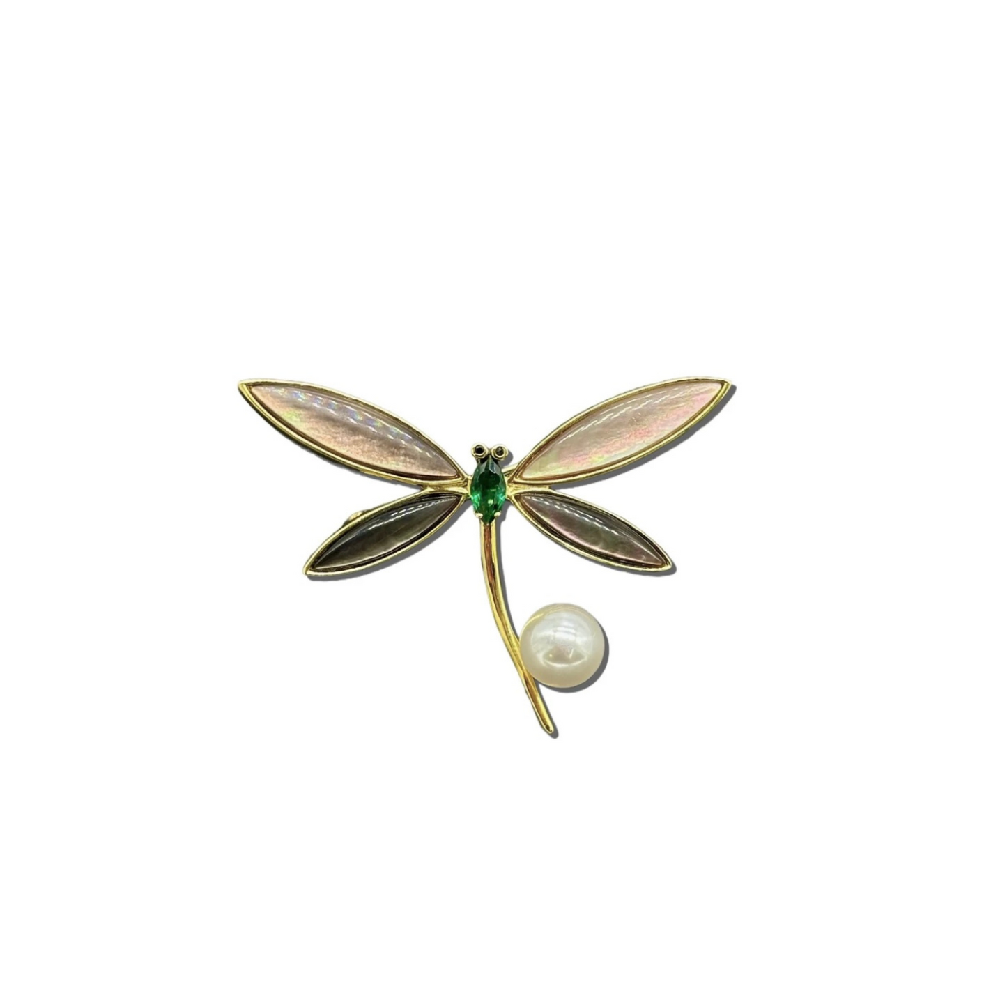 Demeter - Butterfly Pearl Brooch (Unisex)
