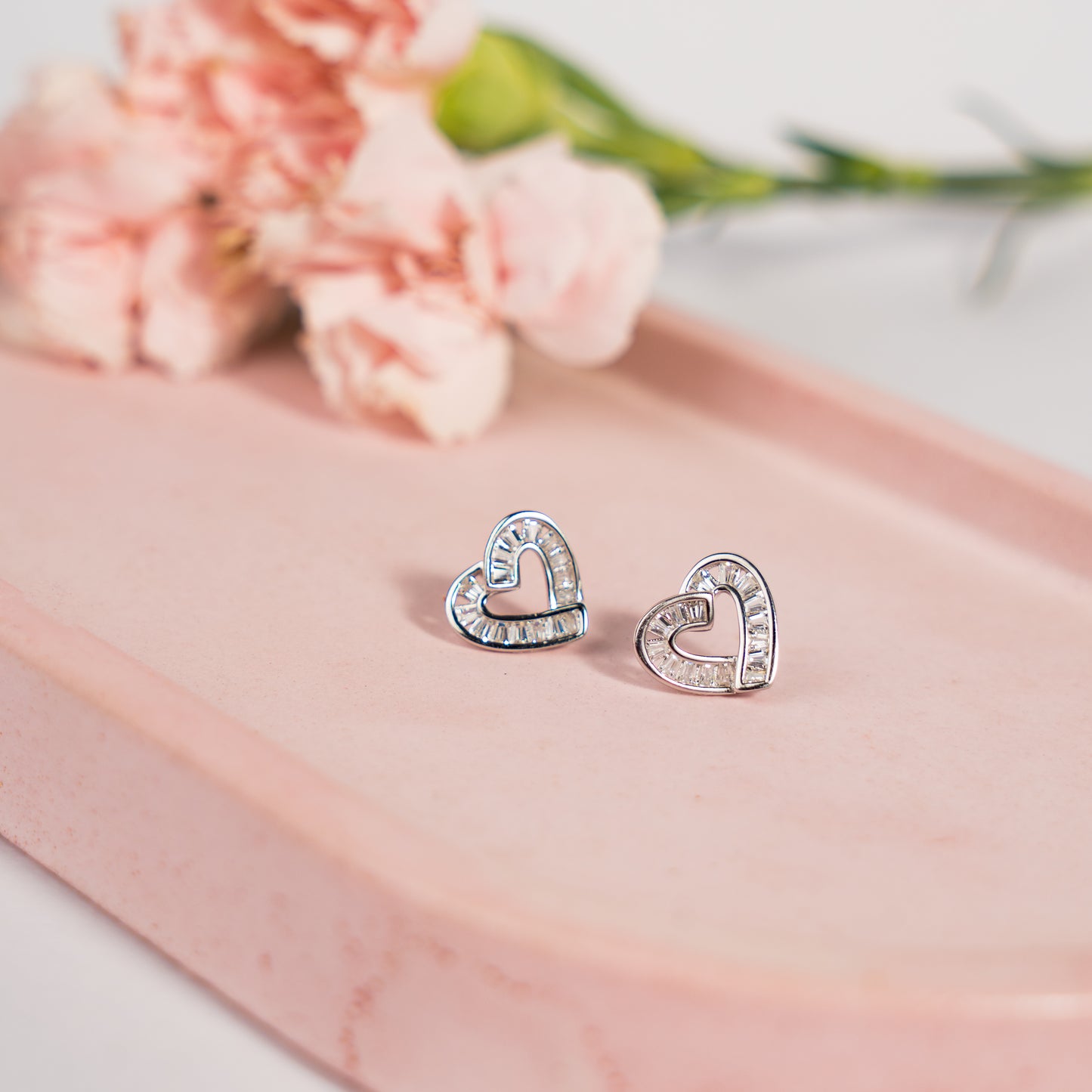 Sweetheart Silver Earrings