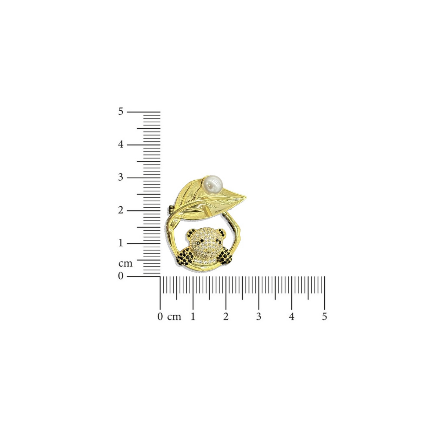 Bao - Panda Gold Brooch (Unisex)