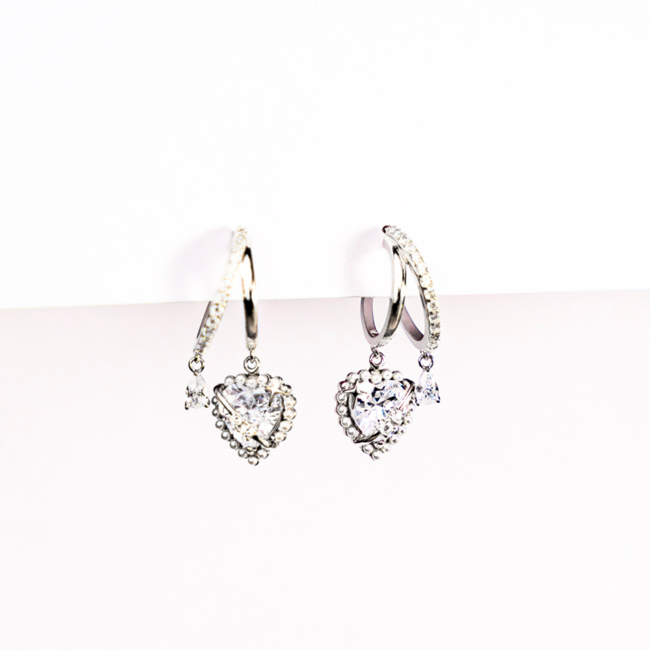 Heartfelt - Silver Hoops