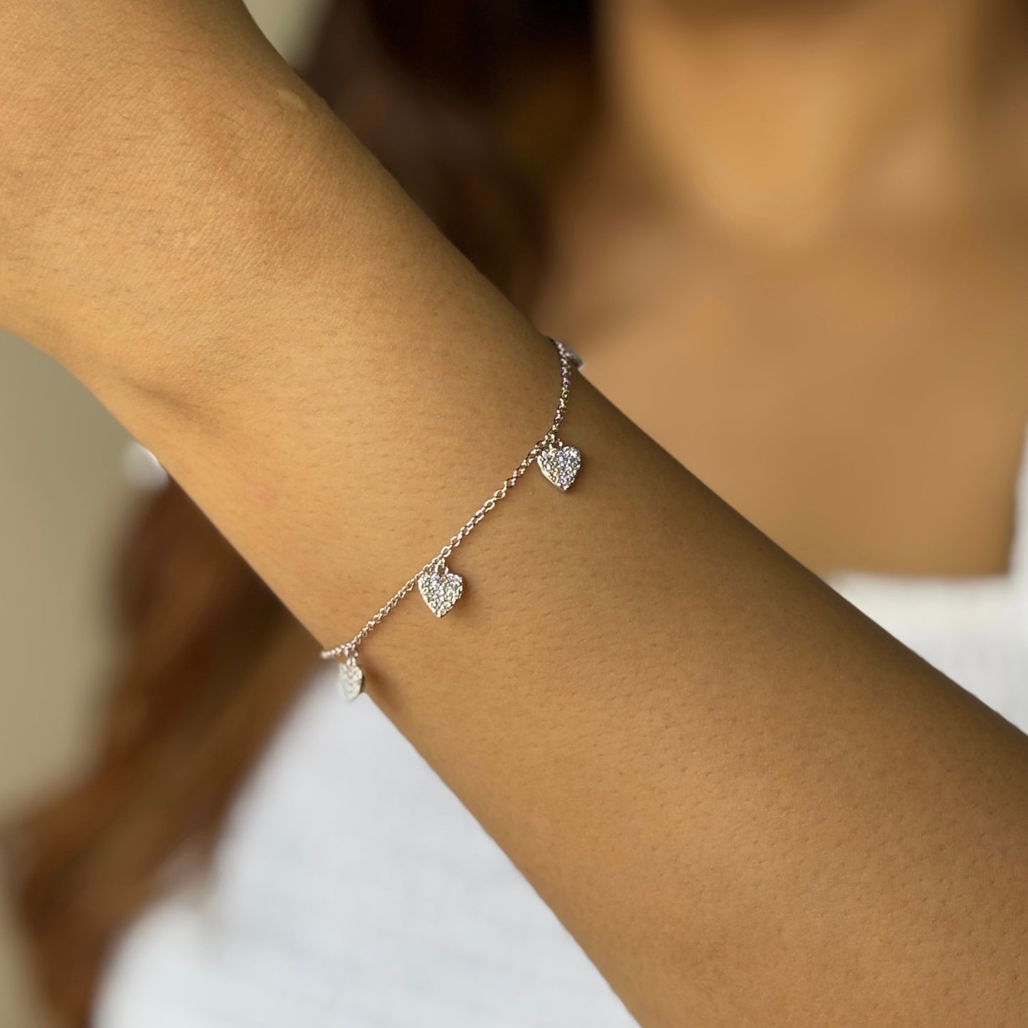 Teenage Love - Heart Charm Bracelet