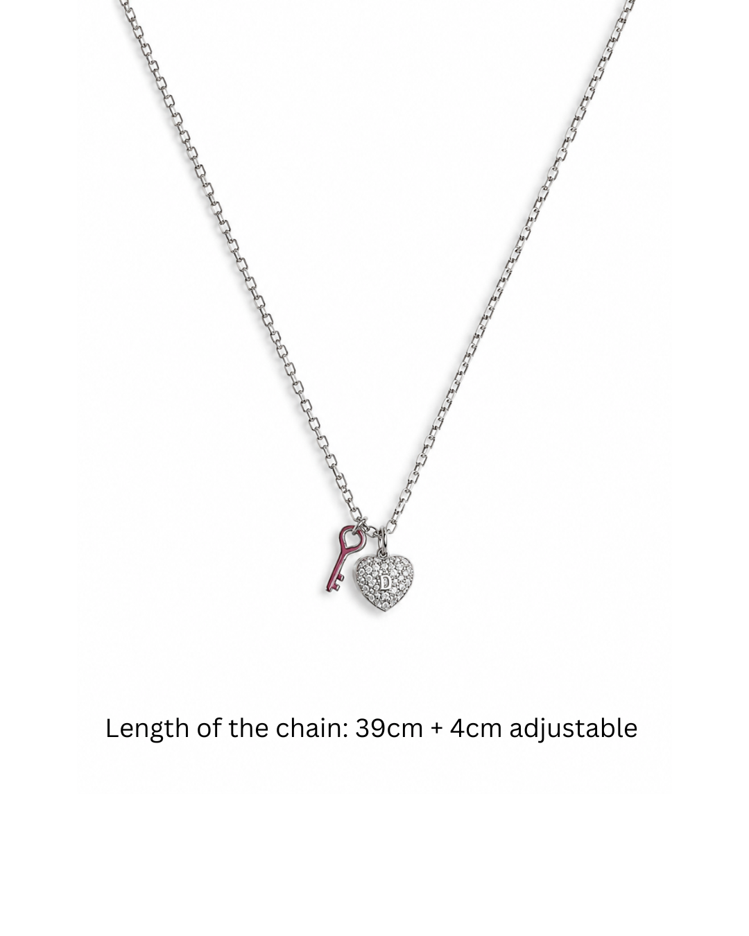 Key To My Heart - Silver Pendant & Chain