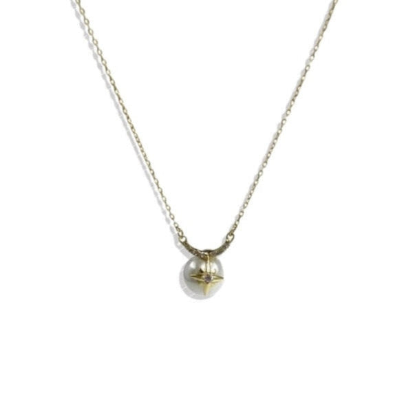 Angel Energy - Silver & Pearl Necklace