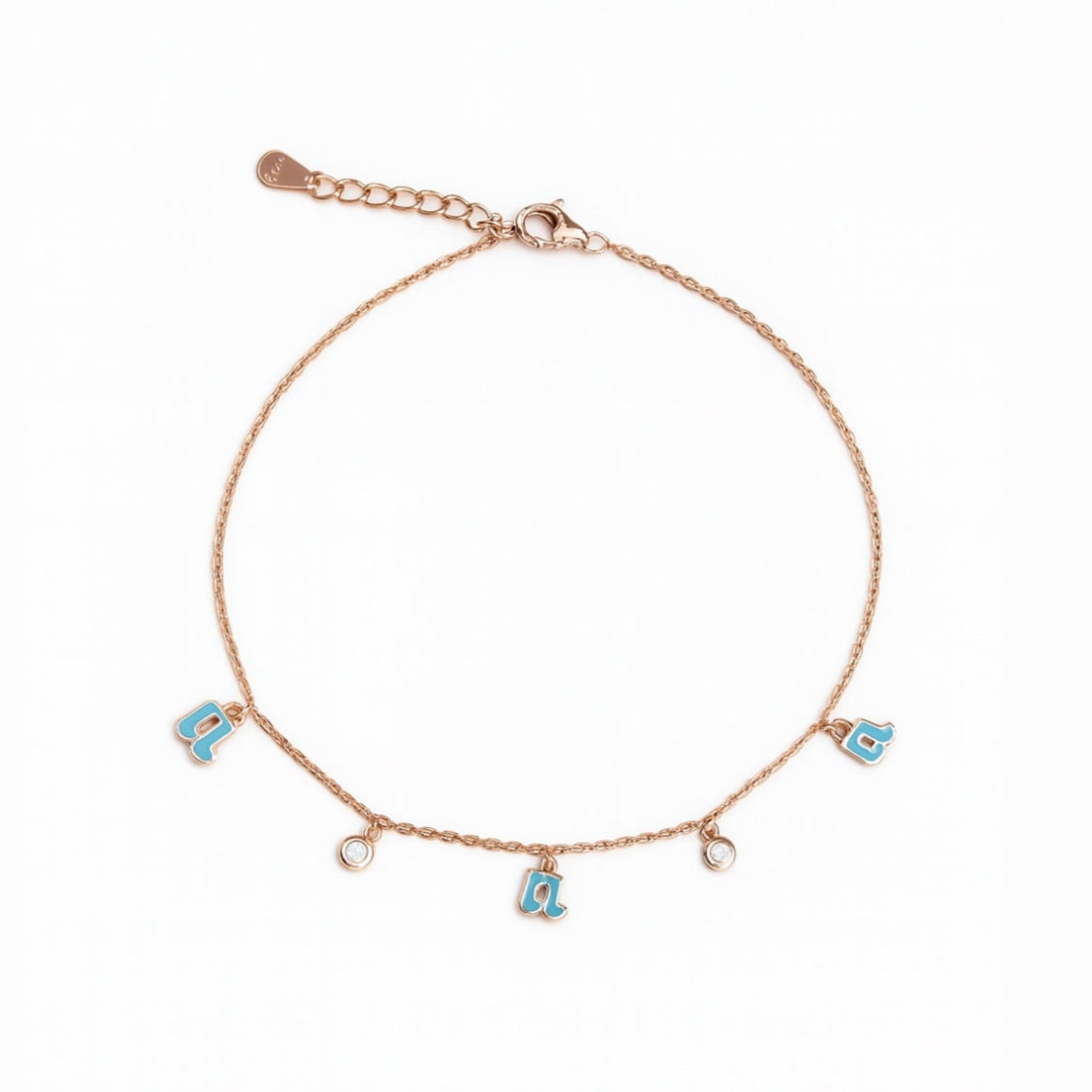 Melody Muse - Rose Gold Charm Anklet