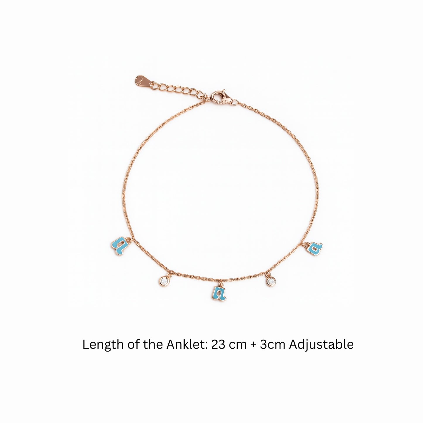 Melody Muse - Rose Gold Charm Anklet