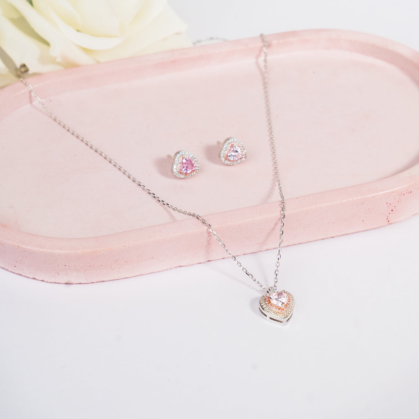 Love Locked - Soft Pink Chain