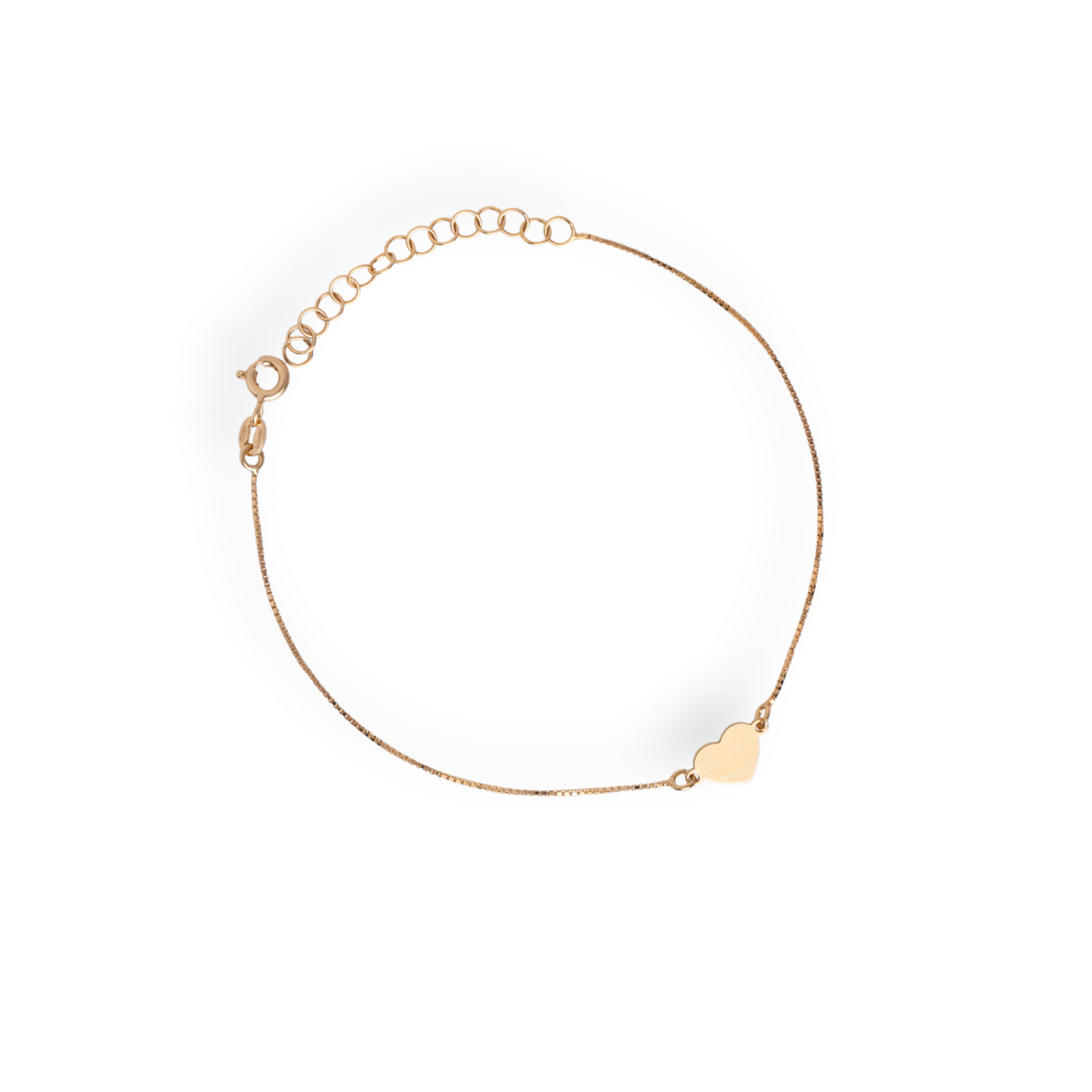 Heartstring - Heart Chain Bracelet - Gold Finish