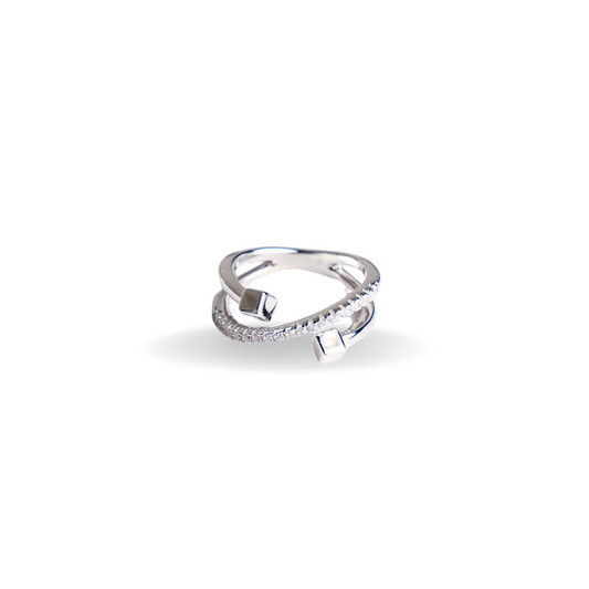 Loop Me In - Adjustable Silver Ring