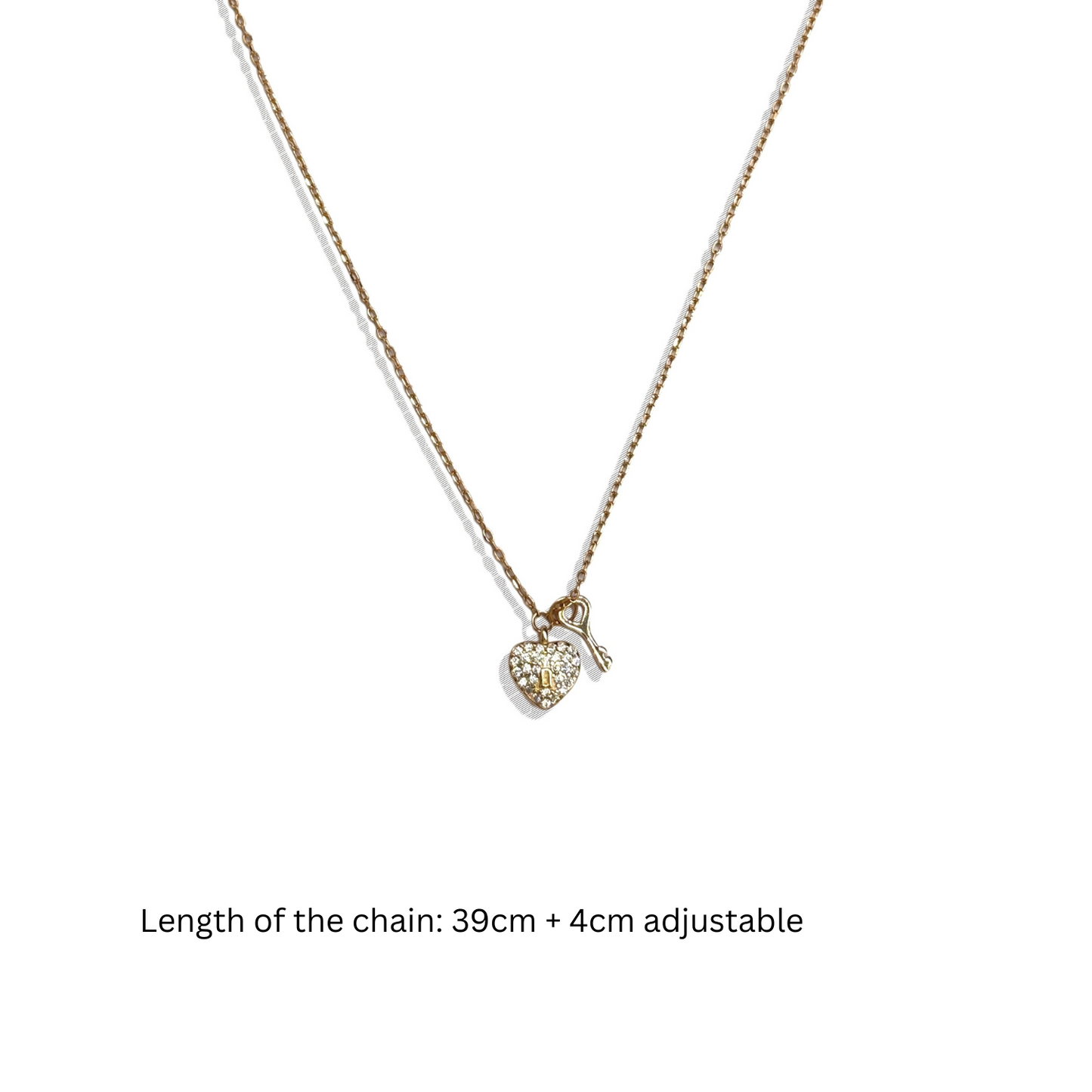 Key To My Heart - Gold Pendant & Chain
