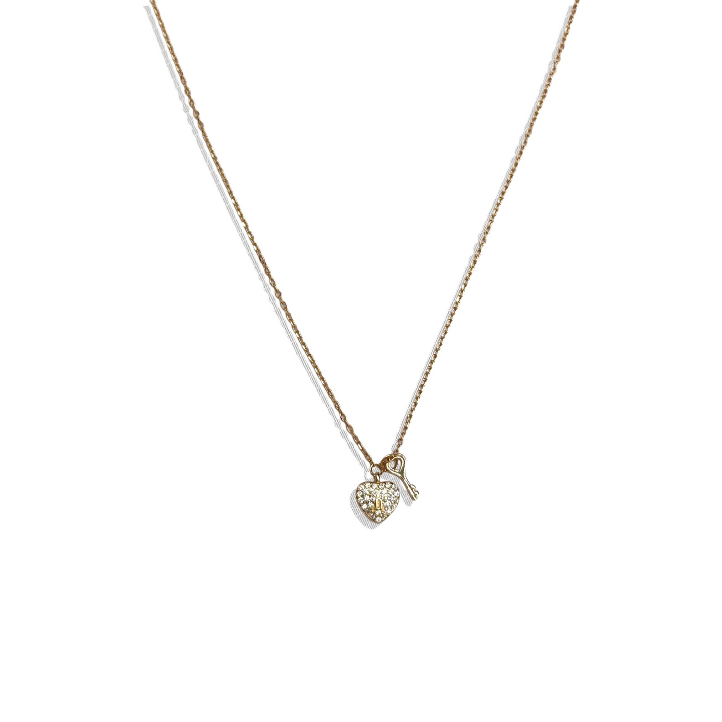 Key To My Heart - Gold Pendant & Chain