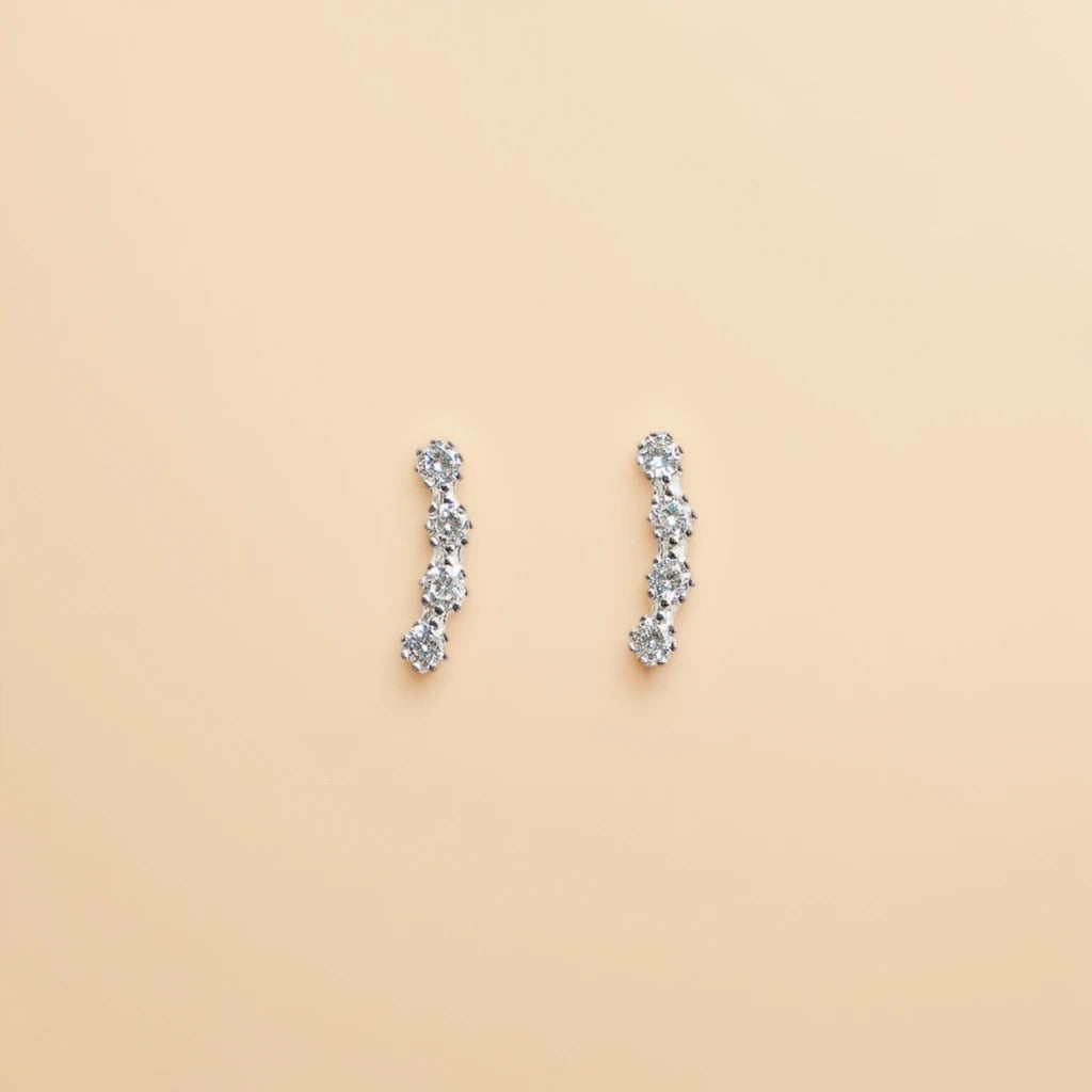 Many Moons - Silver Earrings For Multi-pierced Ears
