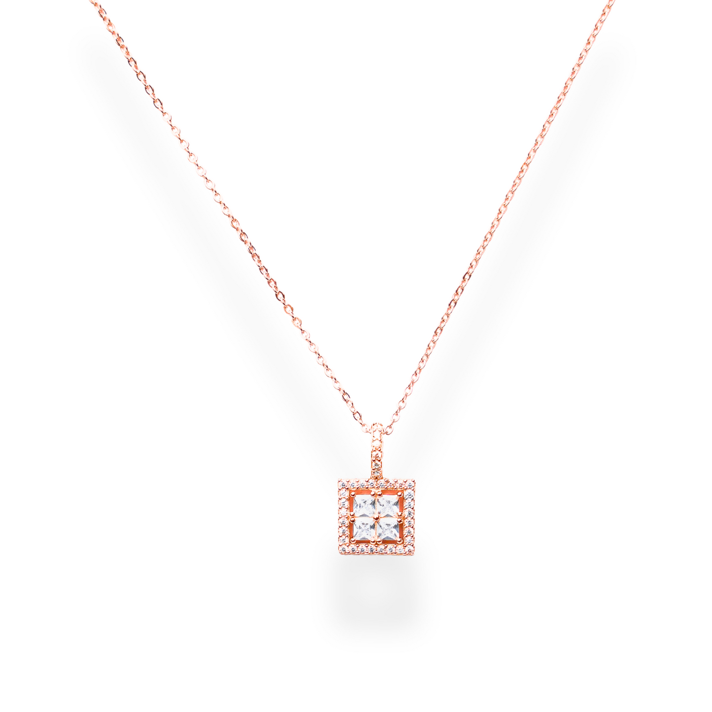 Hestia - Rose Gold Pendant with Chain
