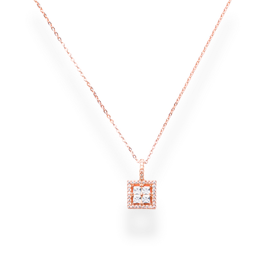 Hestia - Rose Gold Pendant with Chain