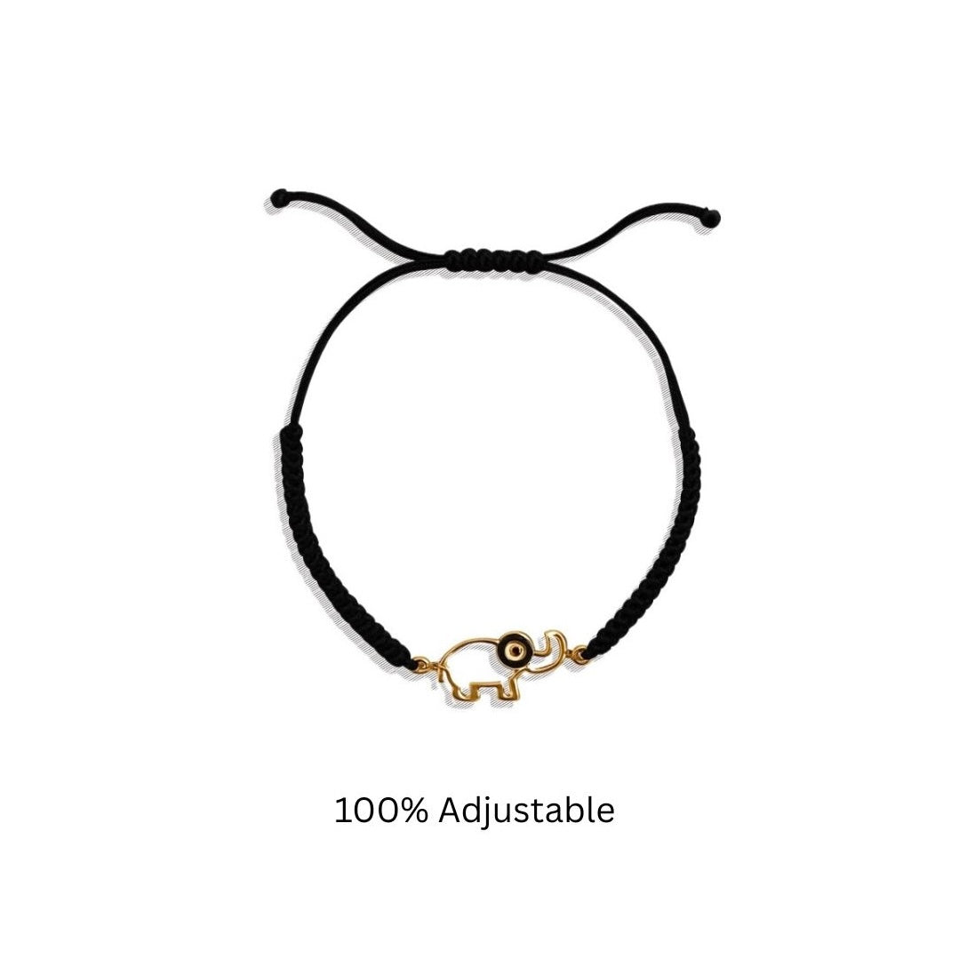 Baahu - Evil Eye & Ganesha Gold Rakhi