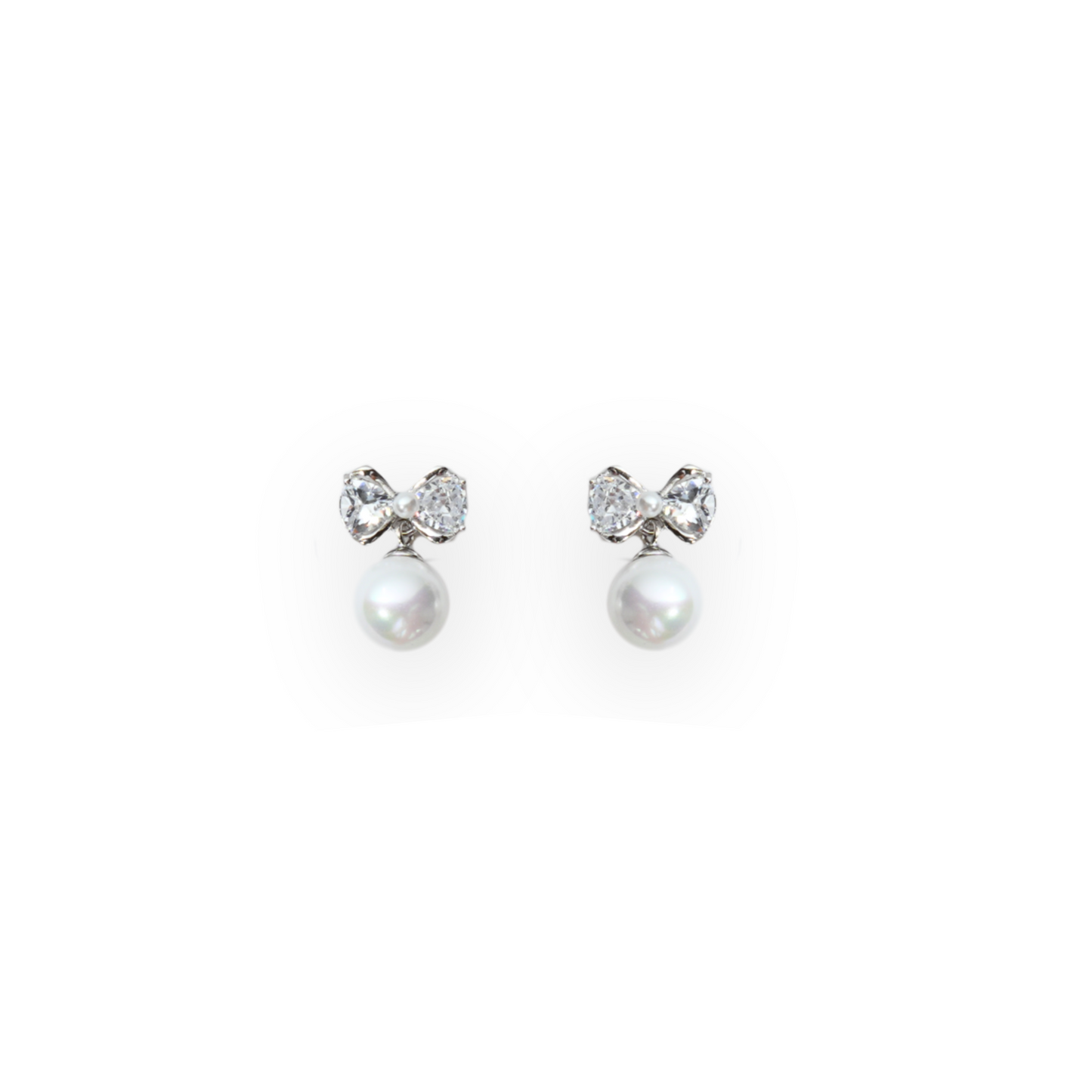 Moonshine - Pearl and Silver Earrings