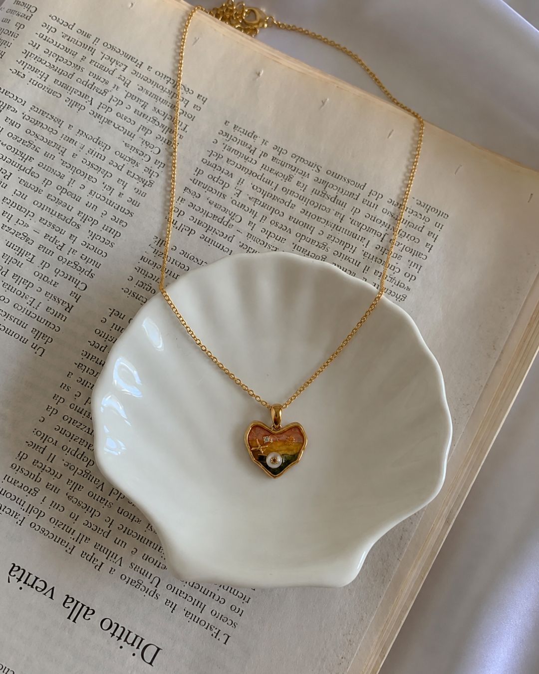 Heart on My Sleeve - Gold Heart Pendant & Chain