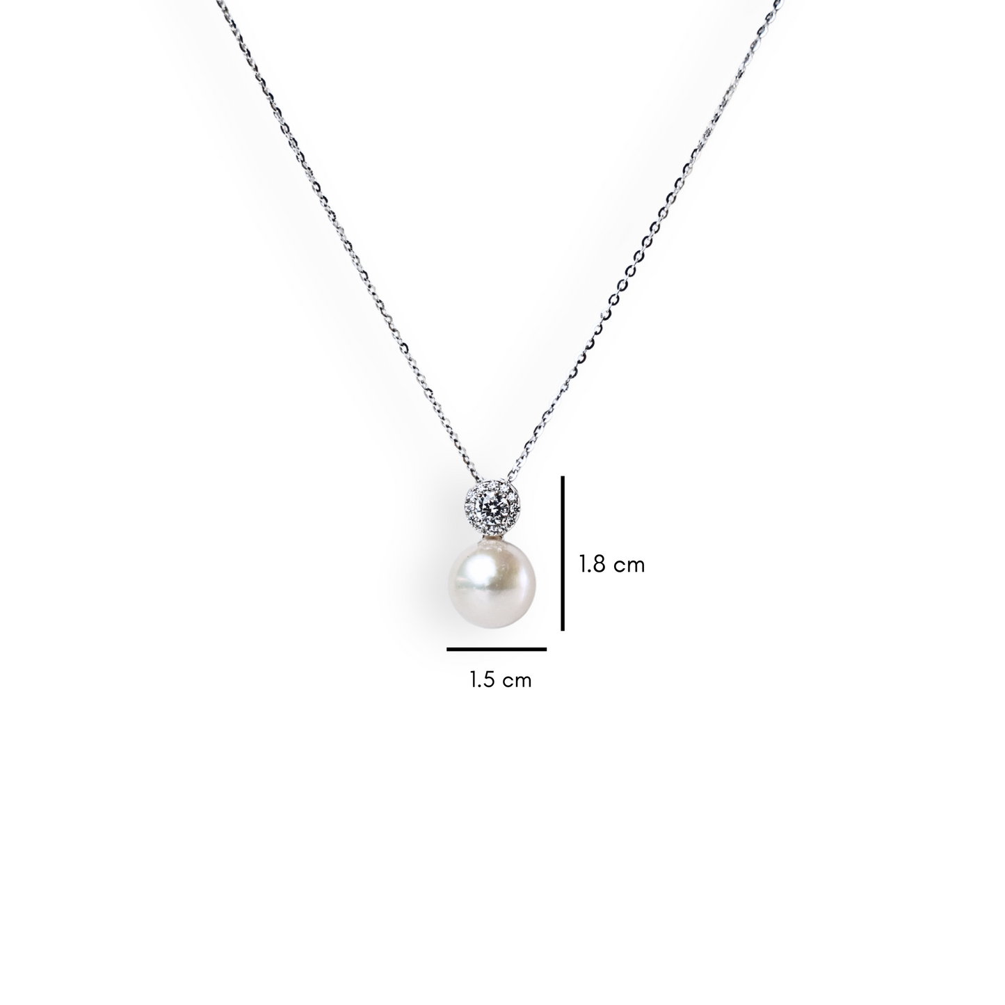 Lunar - Pearl and Silver Necklace
