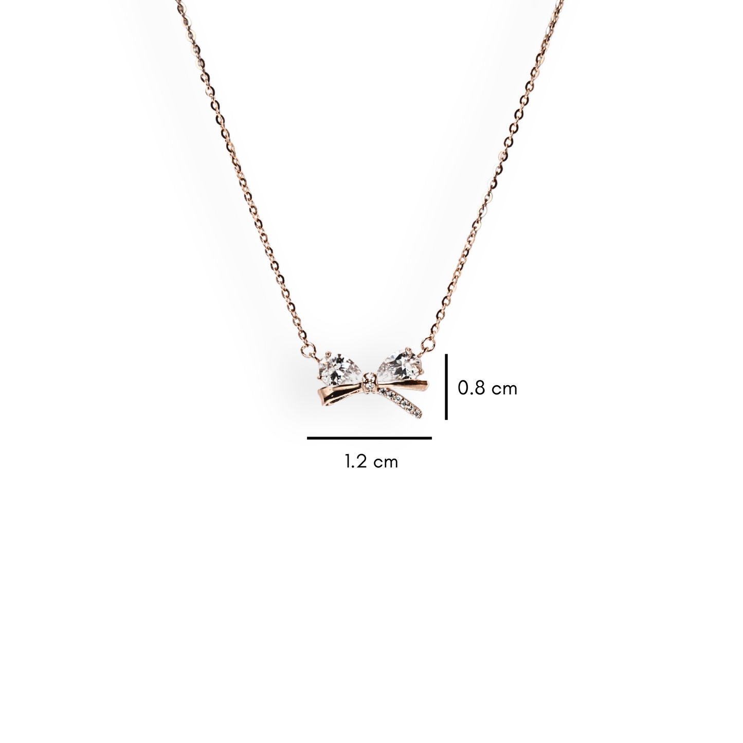 Gifted - Bow Rose Gold Necklace