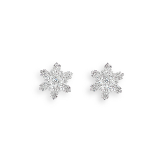 Snowflake - Silver Earrings