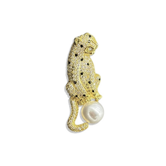Spotted - Leopard Gold Brooch (Unisex)