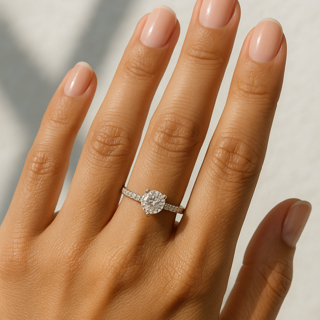 Halo - Silver Circle Adjustable Ring