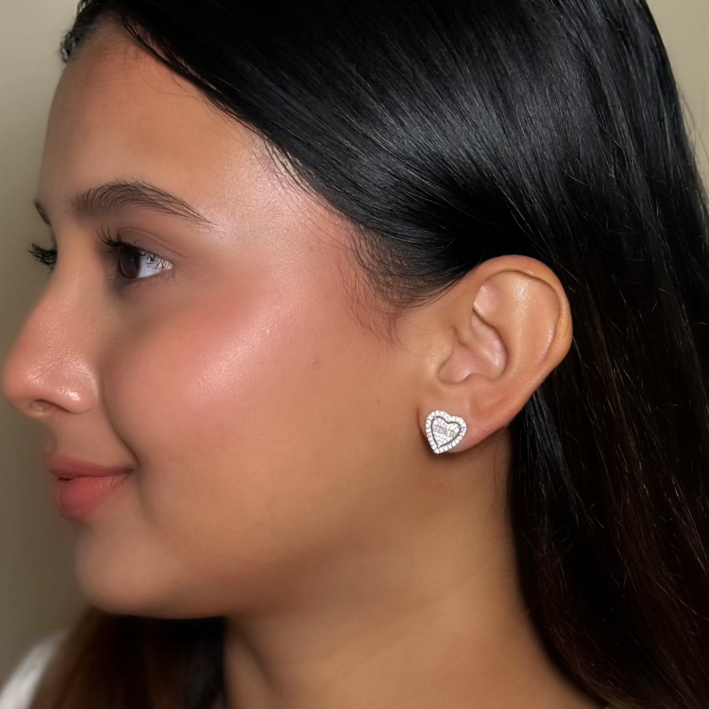 Pure Passion - Heart Shaped Silver Earrings