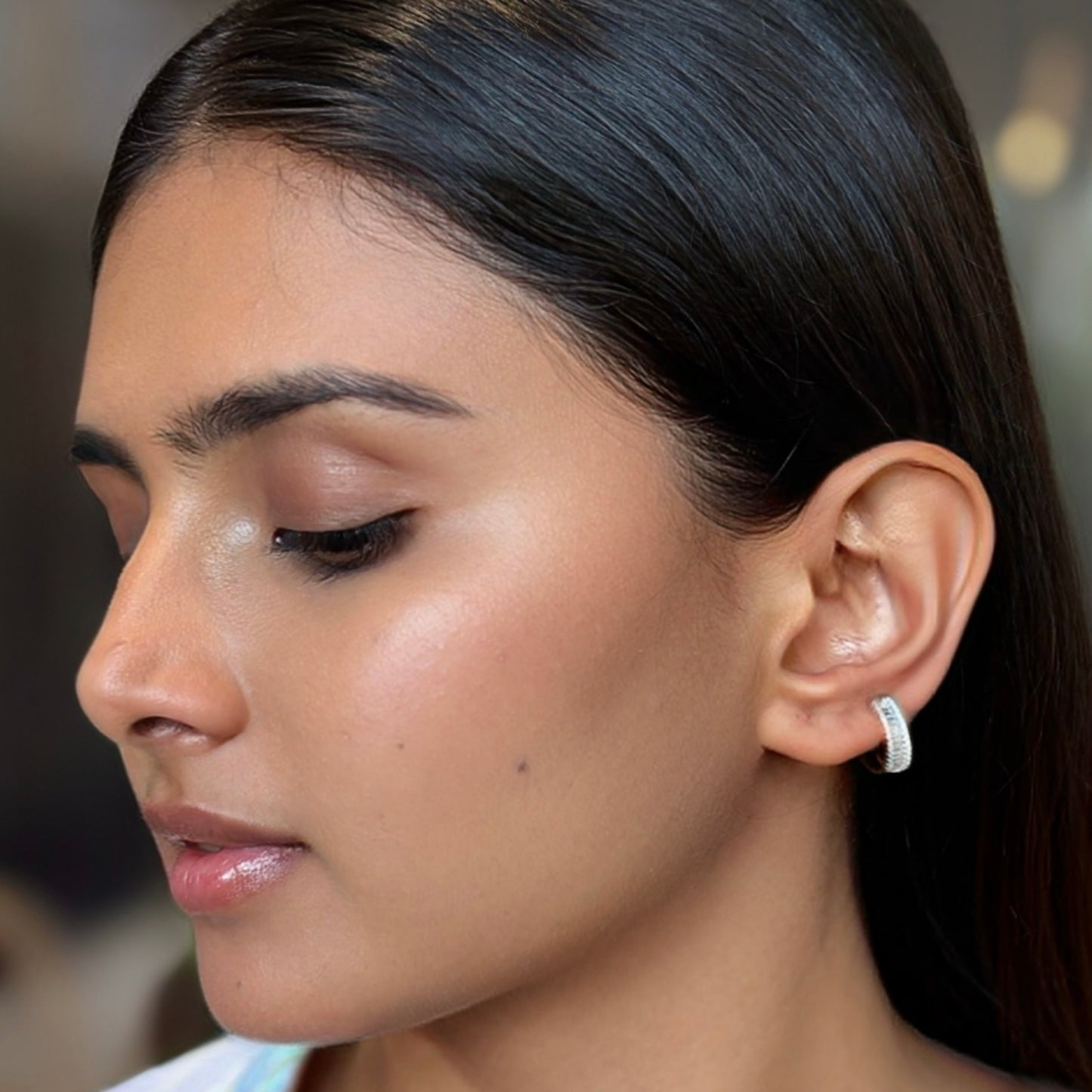 Glow Up - Silver Hoops for Multi-pierced Ears