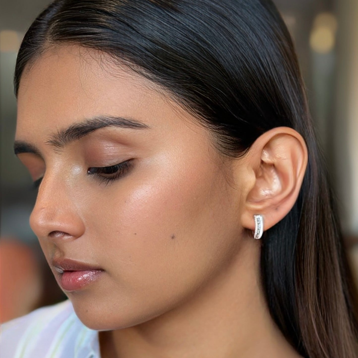 Glow Up - Silver Hoops for Multi-pierced Ears