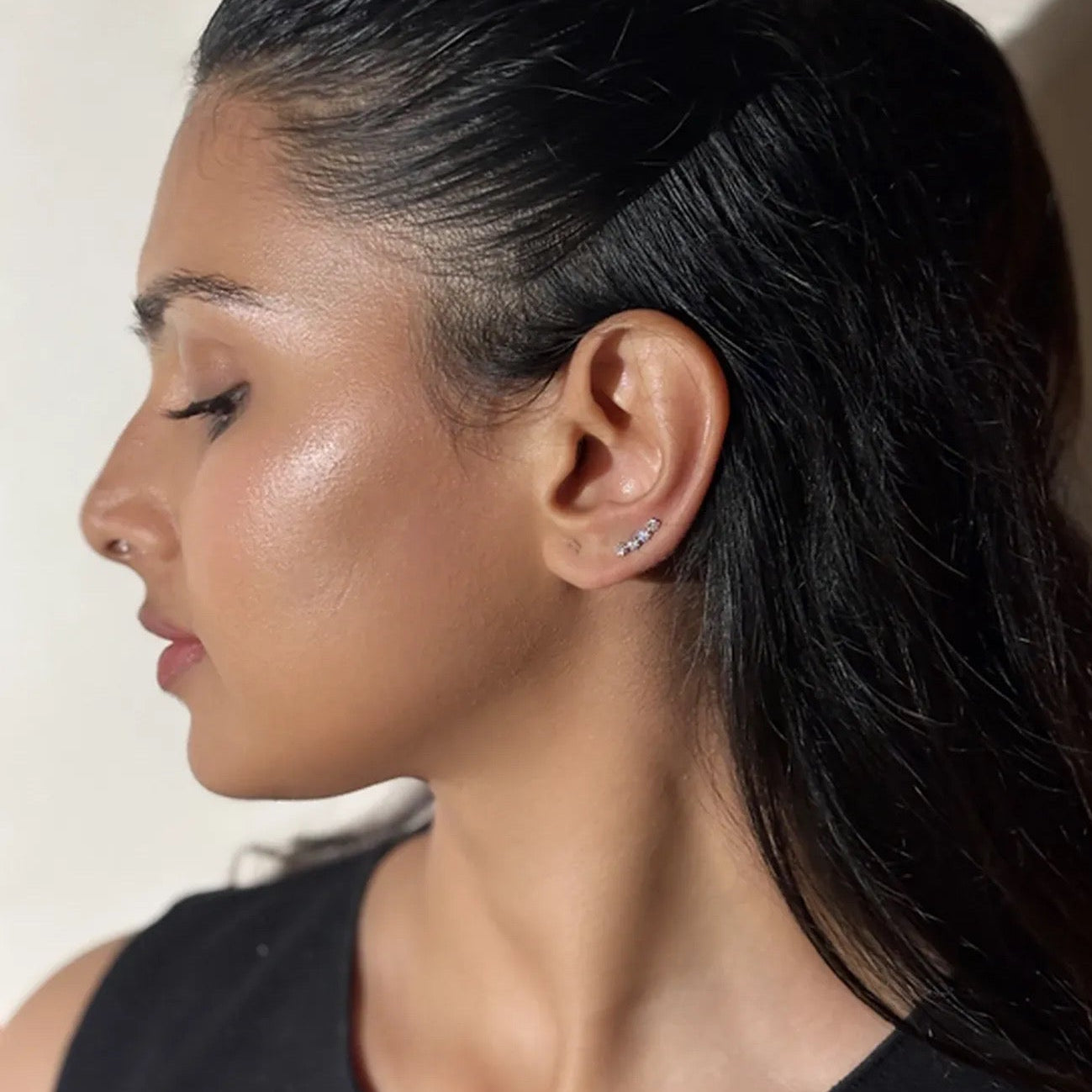 Many Moons - Silver Earrings For Multi-pierced Ears