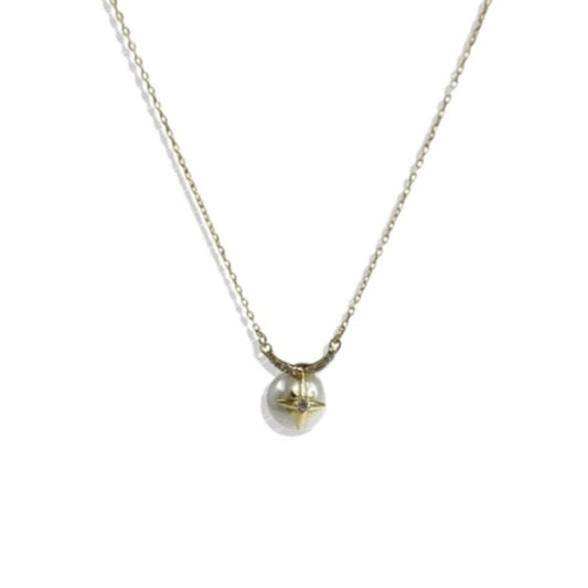 Angel Energy - Silver & Pearl Necklace