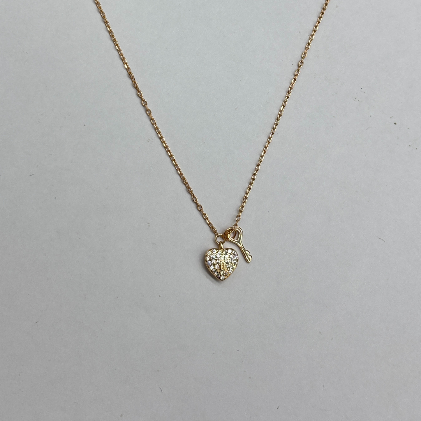 Key To My Heart - Gold Pendant & Chain